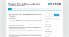 Desktop Screenshot of msoffice-tutorial-training.com